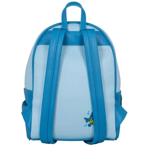 Loungefly Disney Little Mermaid Stained Glass Mini Backpack Characters Bag - Picture 3 of 6